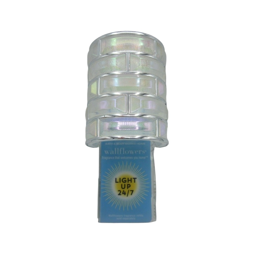 Bath & Body Works Wallflowers Plug Home Iridescent White Brick Light Up 24/7